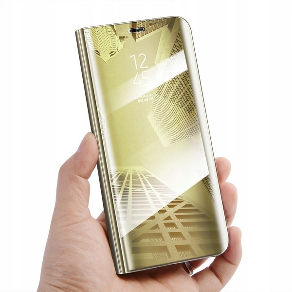 Clear View Flip Case für Samsung Galaxy A6 2018 Handy Hülle Spiegel Tasche Bumper Mirror Schutz Etui