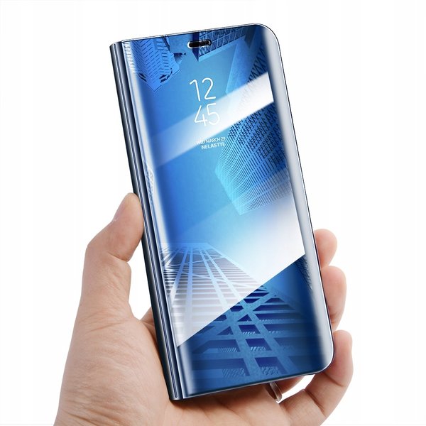 Clear View Flip Case für Samsung Galaxy J6 2018 Handy Hülle Spiegel Tasche Bumper Mirror Schutz Etui