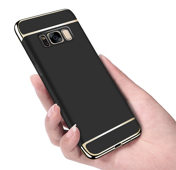 Handy Hülle Full Cover für Samsung Galaxy S8+ Plus Slim Schutz Case Tasche Bumper Chrom Schale