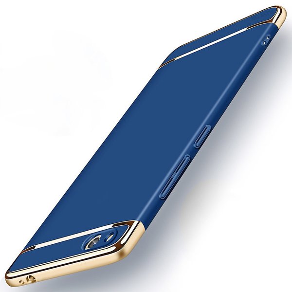 Handy Hülle Full Cover für Huawei P8 Lite 2016 Slim Schutz Case Tasche Bumper Chrom Schale