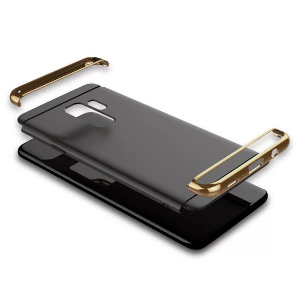 Handy Hülle Full Cover für Huawei P8 Lite 2016 Slim Schutz Case Tasche Bumper Chrom Schale