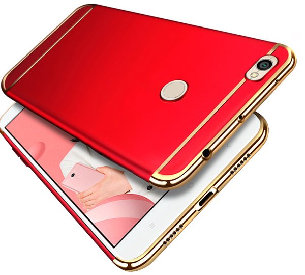 Handy Hülle Full Cover für Xiaomi Redmi Note 5A Prime Slim Schutz Case Tasche Bumper Chrom Schale