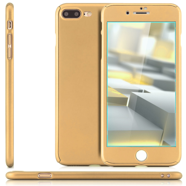 Hülle für iPhone 8 Plus Full Cover 360° Grad Handy Schutz Schale Case