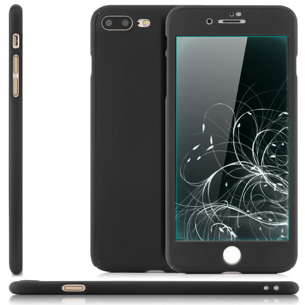 Hülle für iPhone 8 Plus Full Cover 360° Grad Handy Schutz Schale Case