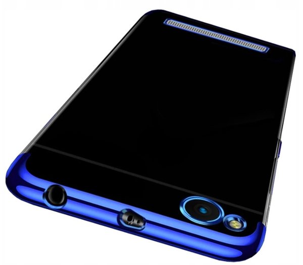 Silikon Hülle für Xiaomi Redmi 5A Glanz Rand Handy Cover Schutz Case Clear