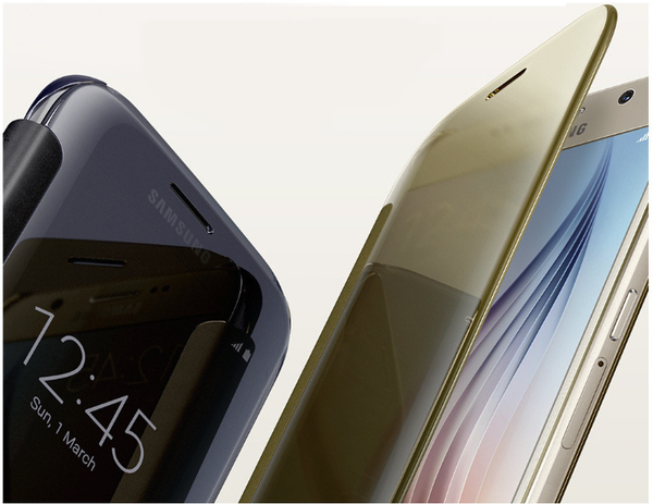 Schutzhülle für Samsung Galaxy S7 Handy Hülle Spiegel Flip Clear View Case Mirror Cover Tasche