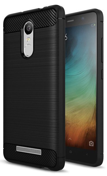TPU Silikon Case für Xiaomi Redmi Note 3 Pro Carbon Optik Brushed Schutz Cover Hülle