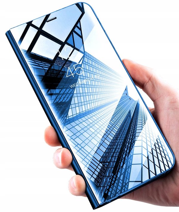 Handyhülle Clear View Flip Case für Huawei P Smart 2019 Handy Tasche