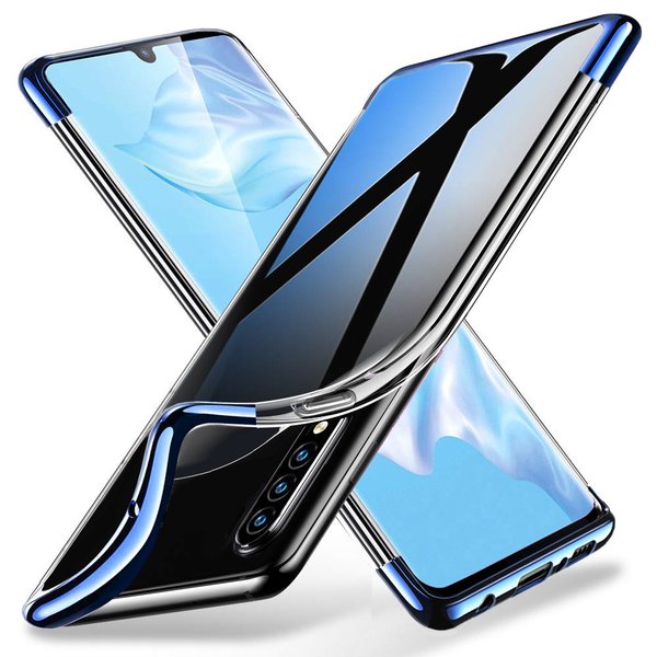 Silikon Hülle für Xiaomi Mi 9 SE Glanz Rand Handy Cover Schutz Case Clear