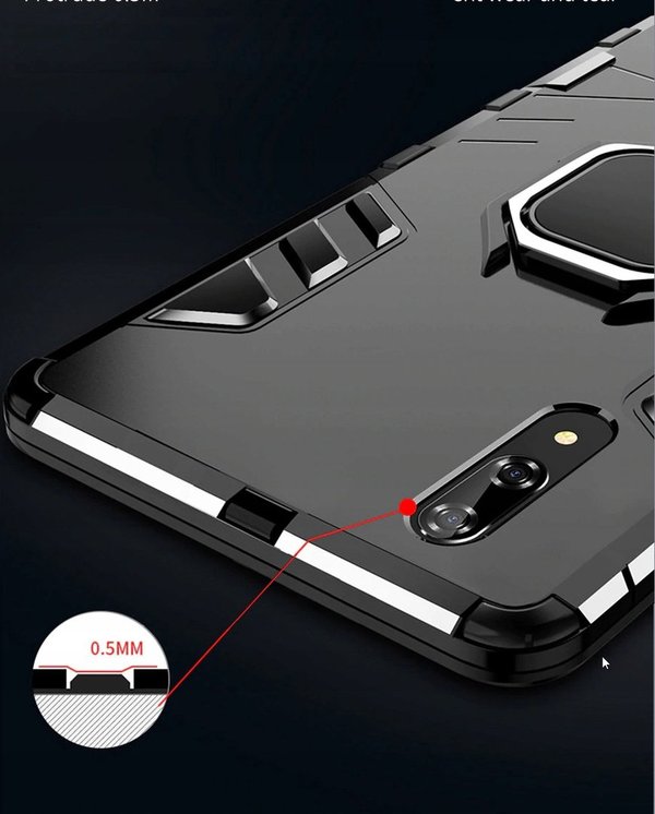 Panzer Cover für Xiaomi Mi 9 SE Schutz Hülle Magnet Case Holder Ring
