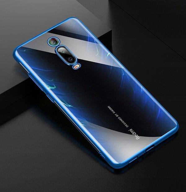 Silikon Hülle für Xiaomi Mi 9T Glanz Rand Handy Cover Schutz Case Clear