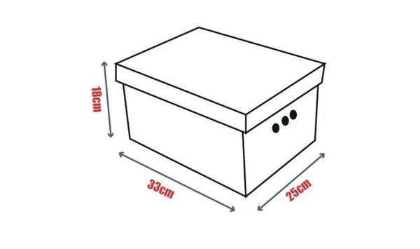 Aufbewahrungsbox Mit Deckel Deko Karton Aus Pappe Mehrzweckbox - Schwarze Streifen