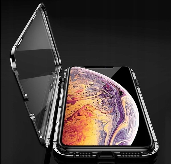 Dual Glass Magnetic Case für iPhone 11 PRO (5,8“) Handy Hülle 360 Bumper Schutz