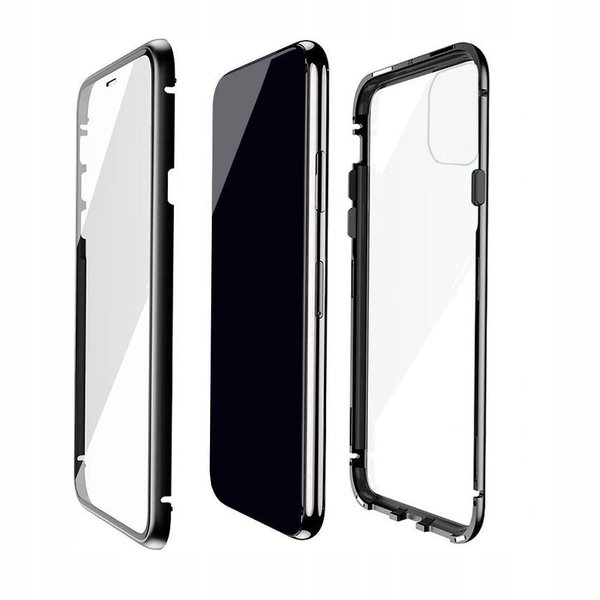 Dual Glass Magnetic Case für iPhone 11 PRO MAX Handy Hülle 360 Bumper Schutz