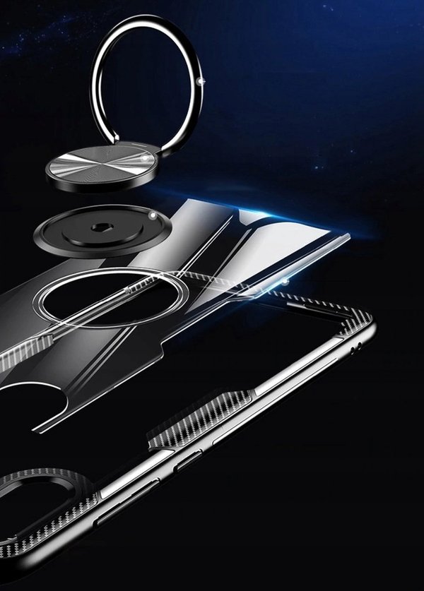 Panzer Cover für Huawei P30 Lite Schutz Hülle Magnet Case Holder Ring