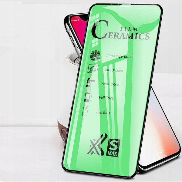 Flexible Hybrid Glas Folie für iPhone X Full Glue Schutzfolie Klar