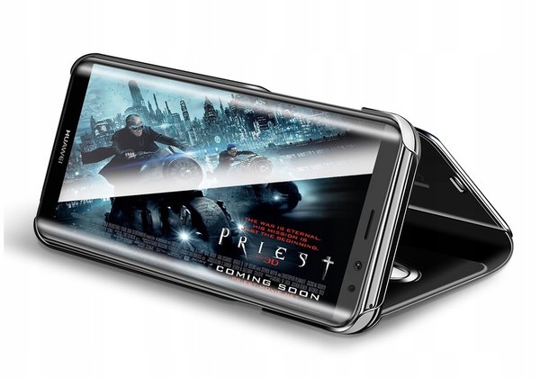 Clear View Flip Case für Motorola Moto G8 Power Handy Hülle Spiegel Tasche Bumper Schutz