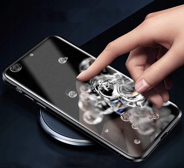 Dual Glass Magnetic Case für Samsung S20 Ultra (6.9") Handy Hülle 360 Bumper Schutz