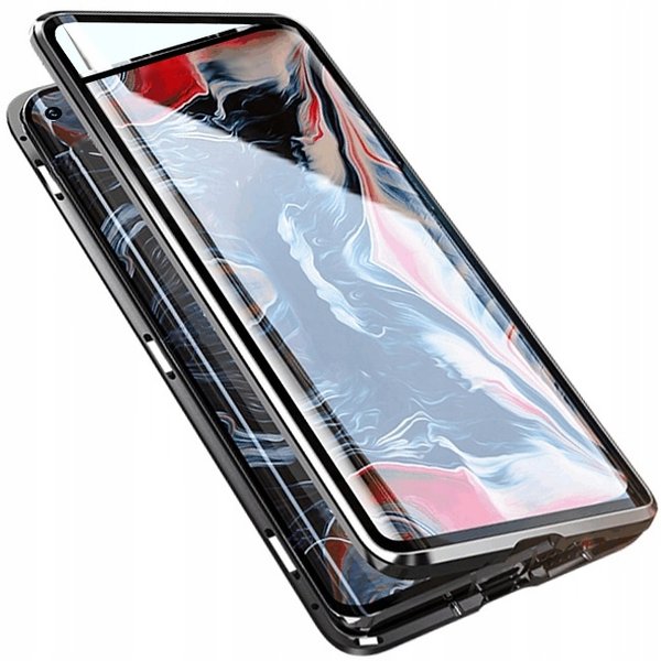 Dual Glass Magnetic Case für Xiaomi Redmi Note 9 Handy Hülle 360 Bumper Schutz