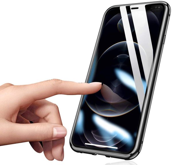 Dual Glass Magnetic Case für iPhone 12 PRO MAX (6,7“) Handy Hülle 360 Bumper Schutz