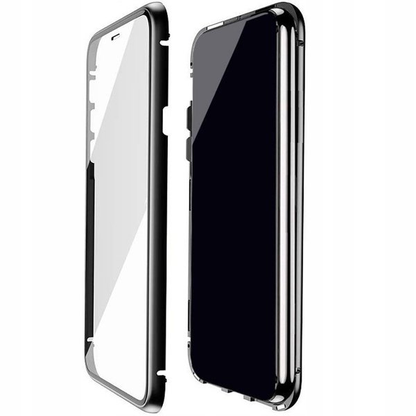 Dual Glass Magnetic Case für iPhone 12 (6,1“) Handy Hülle 360 Bumper Schutz