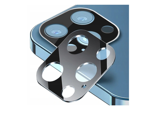 Kamera Schutz Glas + Aluminium Rahmen für iPhone 12 PRO (6,1“) Handykamera Linsen Schutzfolie