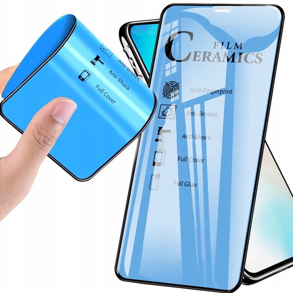 Flexible Hybrid Glas Folie für iPhone 12 PRO (6,1“) Full Glue Schutzglas Klar