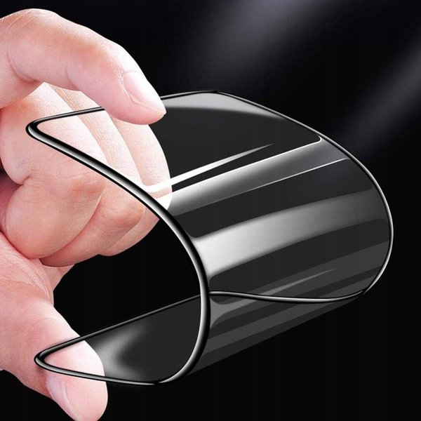 Flexible Hybrid Glas Folie für Samsung A12 Full Glue Schutzglas Klar
