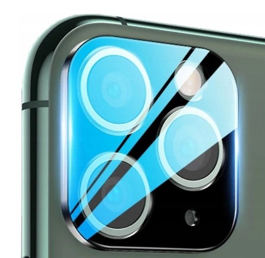 Kamera Schutz Glas + Aluminium Rahmen für iPhone 11 PRO MAX Handykamera Linsen Schutzfolie