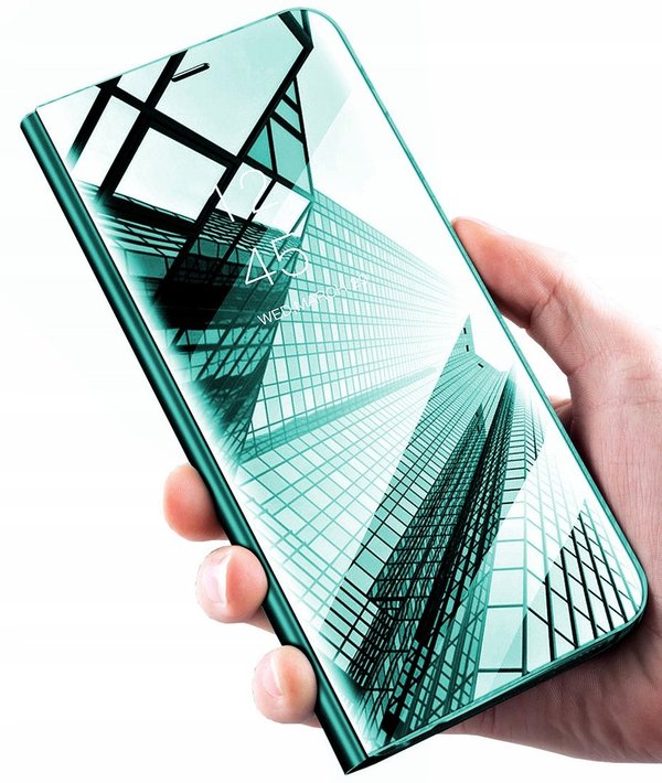 Clear View Flip Case für Samsung A32 5G Handy Hülle Spiegel Tasche Bumper Schutz