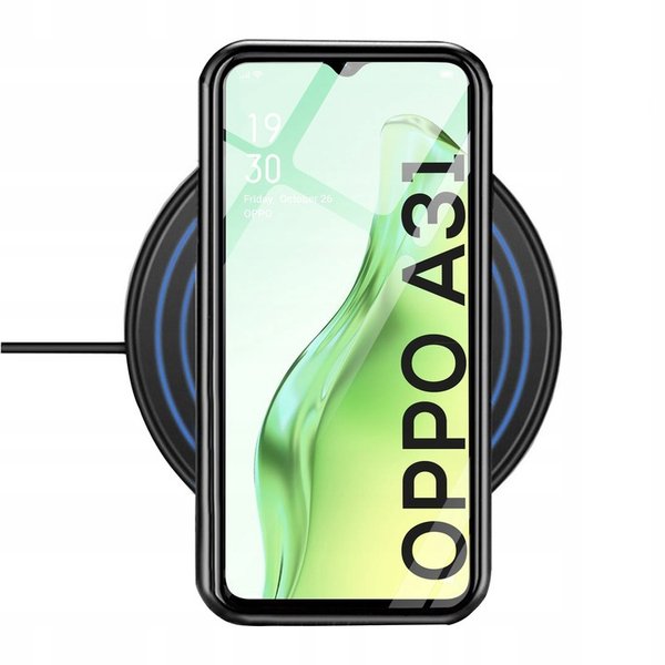 OPPO A31 Dual Glass Magnetic Case Handy Hülle 360 Bumper Schutz