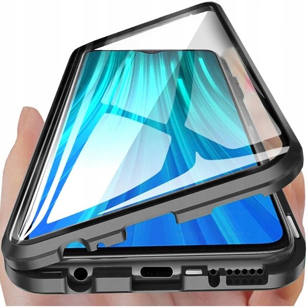 OPPO RENO 3 Dual Glass Magnetic Case Handy Hülle 360 Bumper Schutz