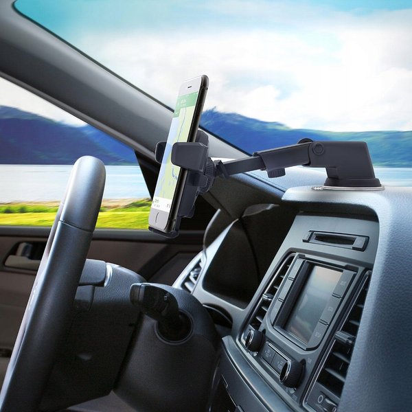 KFZ-Handyhalterung für Geräte bis 8" Autohalterung Windschutzscheibe Armaturenbrett Lüftungsgitter