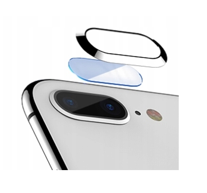 Kamera Schutzglas + Aluminium Rahmen für iPhone 7 Plus Handykamera Linsen Schutzfolie