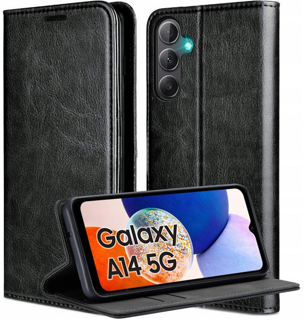 Samsung Galaxy A14 5G Leder Handy Hülle Klapphülle Schutzhülle Etui