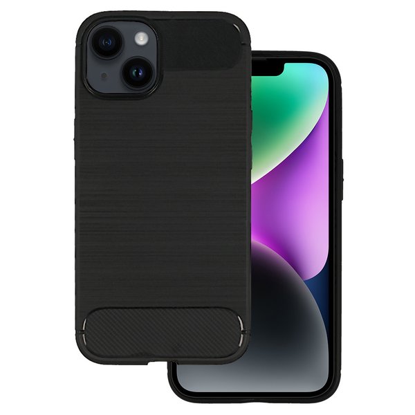Carbon Case für Apple iPhone 14 (6,1“) Handyhülle Back Cover Bumper Schutzhülle
