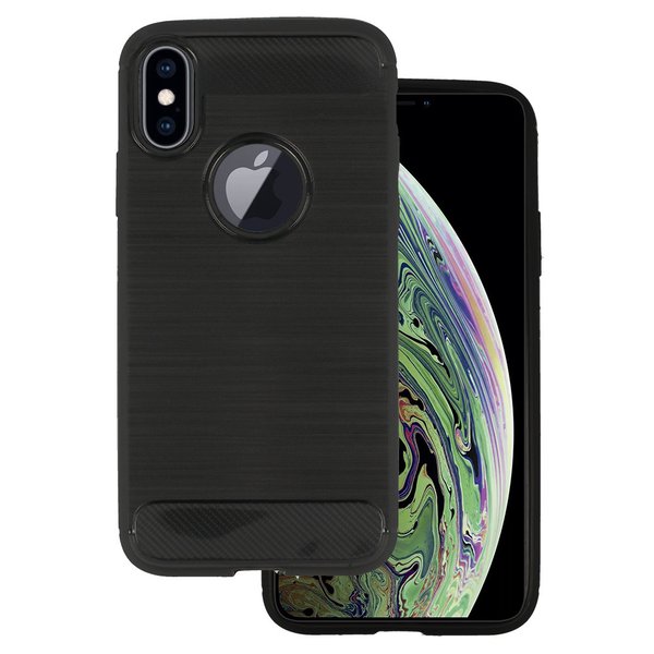 Carbon Case für Apple iPhone XR Handyhülle Back Cover Bumper Schutzhülle