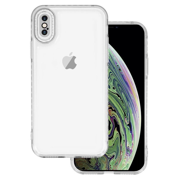 Für iPhone X / XS (5,8") Crystal Diamond Handy Case Hülle Cover Schutzhülle Transparent