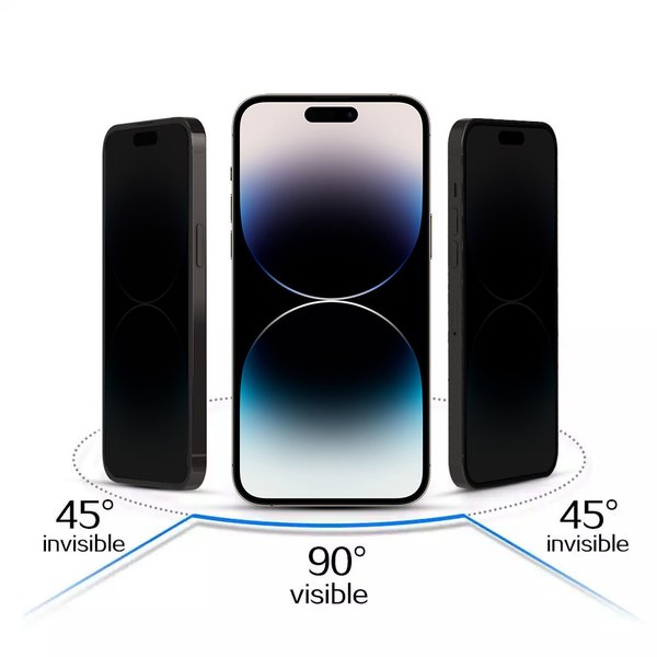 Privacy Glass für iPhone Blickschutz Screen Protector Schutzglas Panzerglas Hartglas