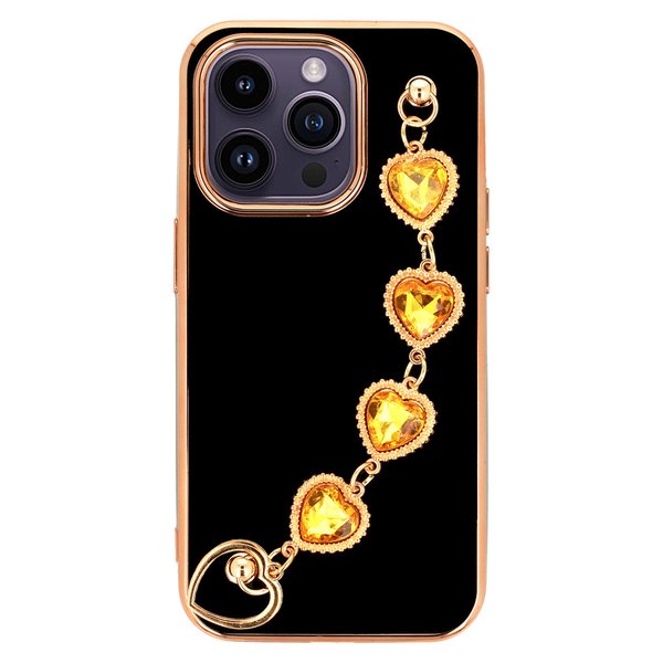 Für iPhone Armband Schutzhülle Handyhülle Luxus Cover Case Schwarz
