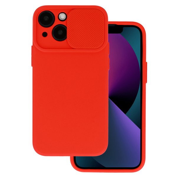 iPhone 15 (6,1") Camshield Soft Case mit Kameraschutz Back Cover Handyhülle Rot