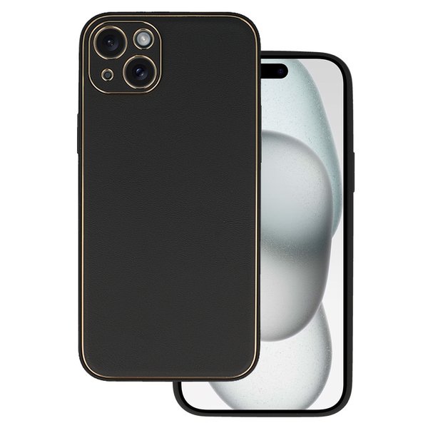 Für iPhone 15 Plus (6,7") Schutzhülle Back Cover Handyhülle Glamour Case Flexibel Schwarz