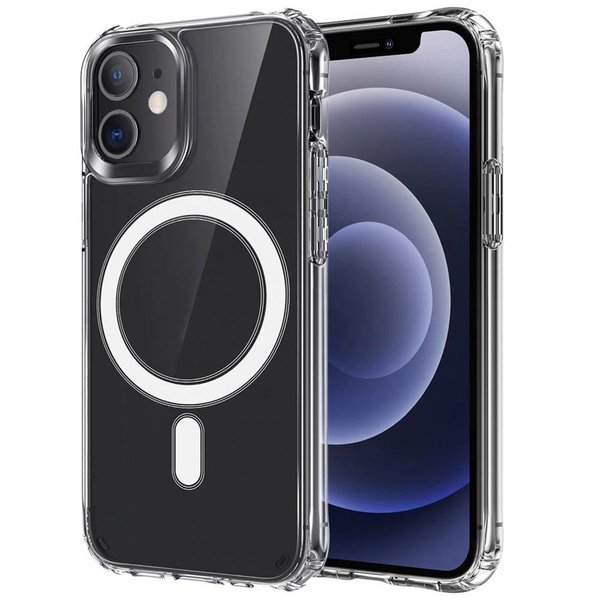 Für iPhone 15 (6,1") Magsilicone Handyhülle MagSafe Kompatibel Case Bumper Cover Transparent