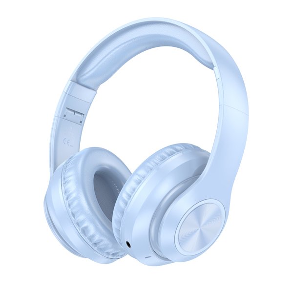 Borofone Over-Ear-Kopfhörer Gratified Kabellos Bluetooth Blau