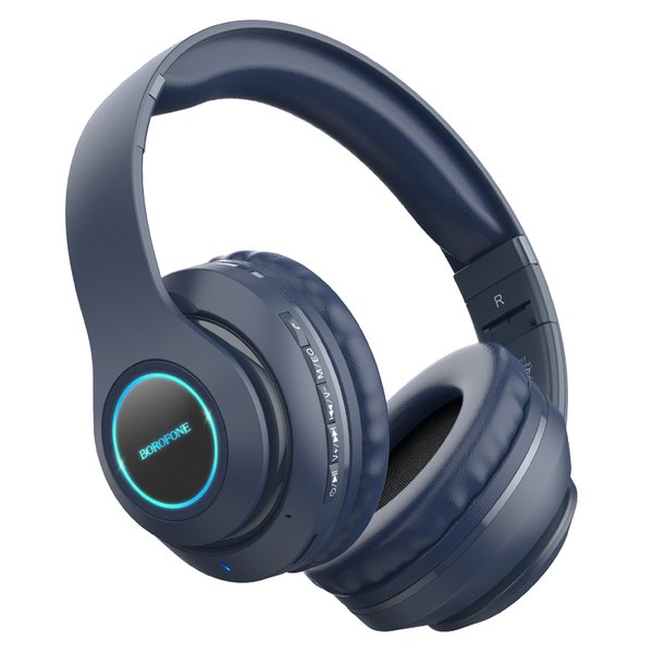Borofone Over-Ear-Kopfhörer Kabellos Bluetooth BO17 Dunkelblau